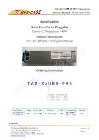 TAS-X2UB5-FA6數據表 封面