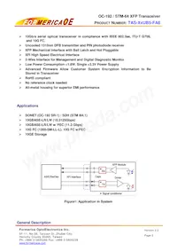 TAS-X2UB5-FA6 Datasheet Pagina 2