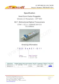 TBD-S2AC1-G11 Datasheet Cover