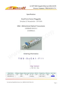 TBS-S1CA1-F11數據表 封面