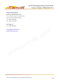 TBS-S1CA1-F11 Datasheet Pagina 8