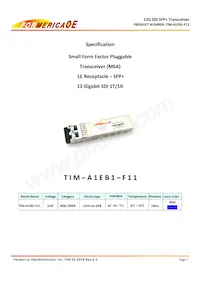 TIM-A1EB1-F11 Datasheet Copertura