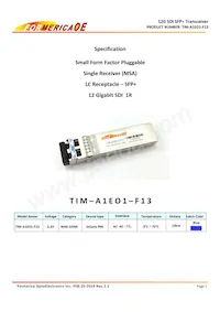 TIM-A1EO1-F13數據表 封面