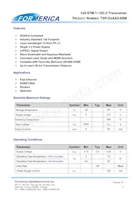 TSP-D2AA2-6BM Datasheet Page 2