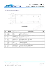 TSP-F2AA1-M21 Datasheet Pagina 4