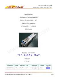 TSP-S2AA1-MAV數據表 封面