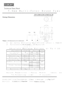 339-1SRVGW/S150/F14-20 Datasheet Pagina 2