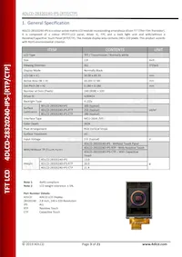 4DLCD-28320240-CTP-IPS Datasheet Pagina 3