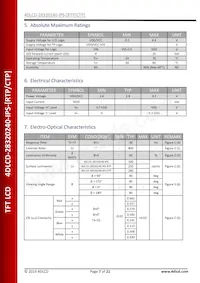 4DLCD-28320240-CTP-IPS Datasheet Pagina 7