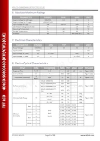 4DLCD-50800480-CTP Datasheet Page 8