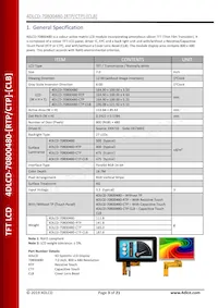 4DLCD-70800480-CTP Datasheet Pagina 3