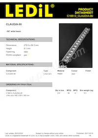 C16613_CLAUDIA-90 Datasheet Copertura