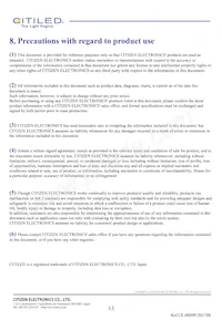 CLU034-1206B8-LPGV1F7 Datasheet Pagina 13