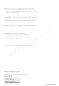 CLU034-1206B8-LPGV1F7 Datasheet Pagina 14