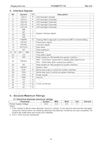 DT028BTFT-TS Datasheet Page 6