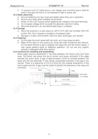 DT028BTFT-TS Datasheet Page 12