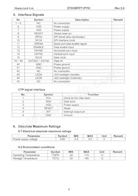 DT035BTFT-PTS1 Datasheet Page 6