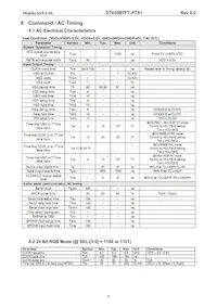 DT035BTFT-PTS1 Datasheet Page 8