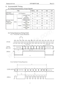 DT070BTFT-HB Datasheet Page 8