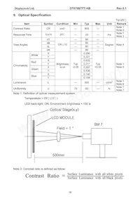 DT070BTFT-HB Datasheet Page 11