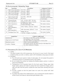 DT070BTFT-HB Datasheet Page 14