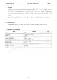 DT070BTFT-HB-PTS1 Datasheet Pagina 4