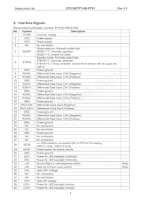 DT070BTFT-HB-PTS1 Datasheet Pagina 6
