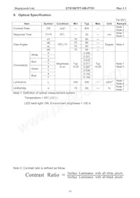 DT070BTFT-HB-PTS1 Datenblatt Seite 12