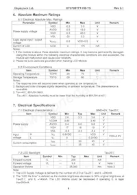 DT070BTFT-HB-TS Datasheet Page 7