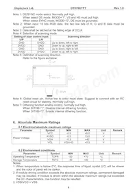 DT070CTFT Datasheet Page 7