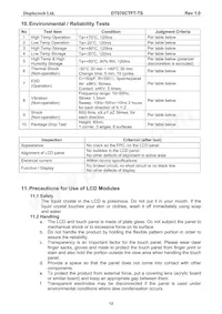 DT070CTFT-TS Datasheet Page 13