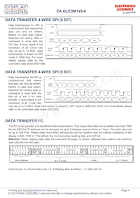 EA OLEDM128-6LWA Datasheet Page 4