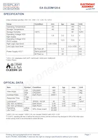 EA OLEDM128-6LWA數據表 頁面 7