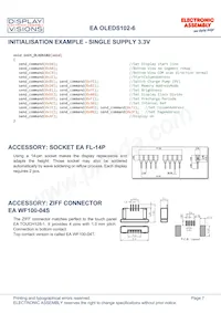 EA OLEDS102-6GGA Datasheet Pagina 7