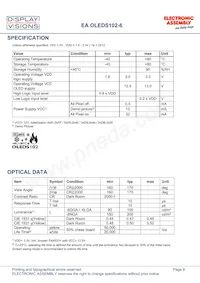 EA OLEDS102-6GGA Datasheet Page 9