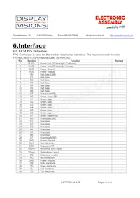 EA TFT050-84ATP Datasheet Page 12