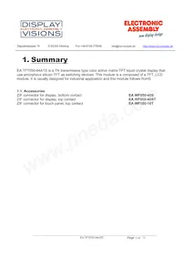 EA TFT050-84ATS數據表 頁面 3
