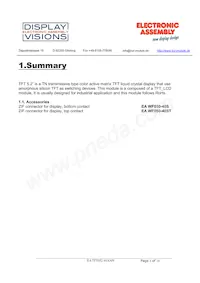 EA TFT052-41ANN Datasheet Page 3