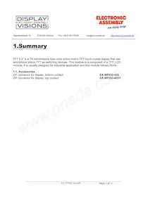 EA TFT052-41ANN Datasheet Pagina 3