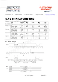 EA TFT052-41ANN Datasheet Pagina 8