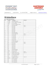 EA TFT070-84ATS Datasheet Page 12