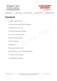 EA W128032-XALG Datasheet Pagina 2