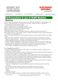 EA W256064-XALG Datasheet Page 21