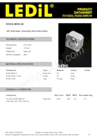 FA15233_ROSE-MRK-W Datasheet Cover