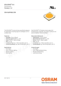 GW KAFHB3.CM-QURP-40S3 Datasheet Cover