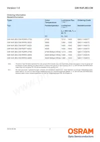 GW KAFJB3.CM-RSRT-40S3 Datasheet Pagina 2