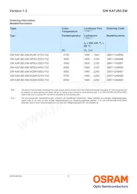 GW KAFJB3.EM-SQSR-65S3-T02 Datasheet Page 2
