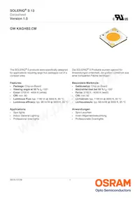 GW KAGHB2.CM-RPRQ-30S3-T05 Datasheet Cover