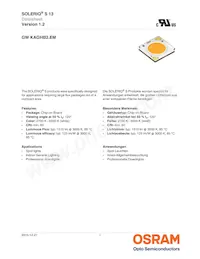 GW KAGHB2.EM-RSSP-30S3-T05 Datasheet Cover