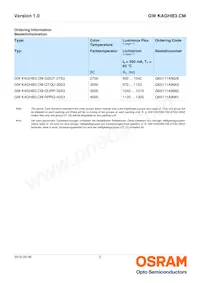 GW KAGHB3.CM-RPRQ-40S3 Datasheet Pagina 2